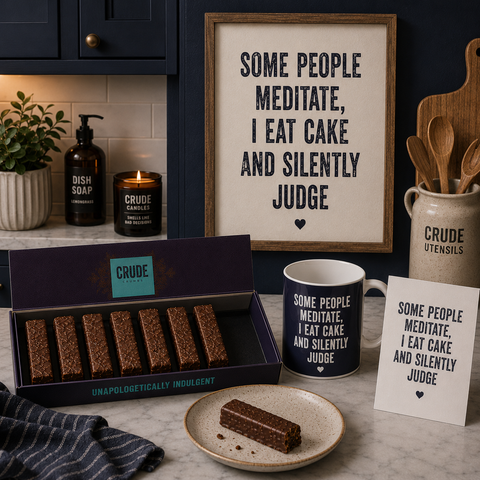 Some people meditate. I eat cake and silently judge.